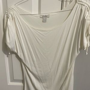 BOSTON PROPER cream blouse